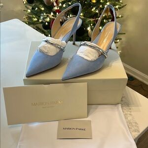 Women's Blue Slingback Heels